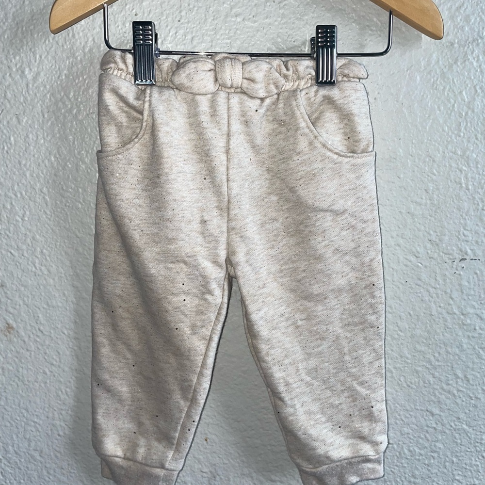 Tan & Gold Toddler Sweatpants